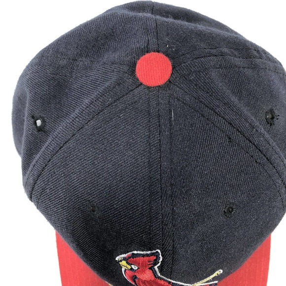 VTG ST LOUIS CARDINALS NEW ERA HAT CAP WOOL BLEND EARLY 2000s Y2K ADJUSTABLE OSF - Picture 8 of 15